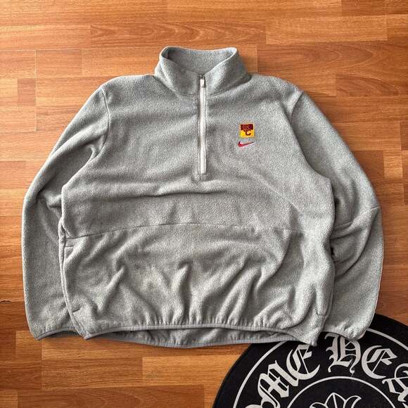 Nike Other - Nike University of Southern California USC Trojans Fleece Quarter-Zip Pullover